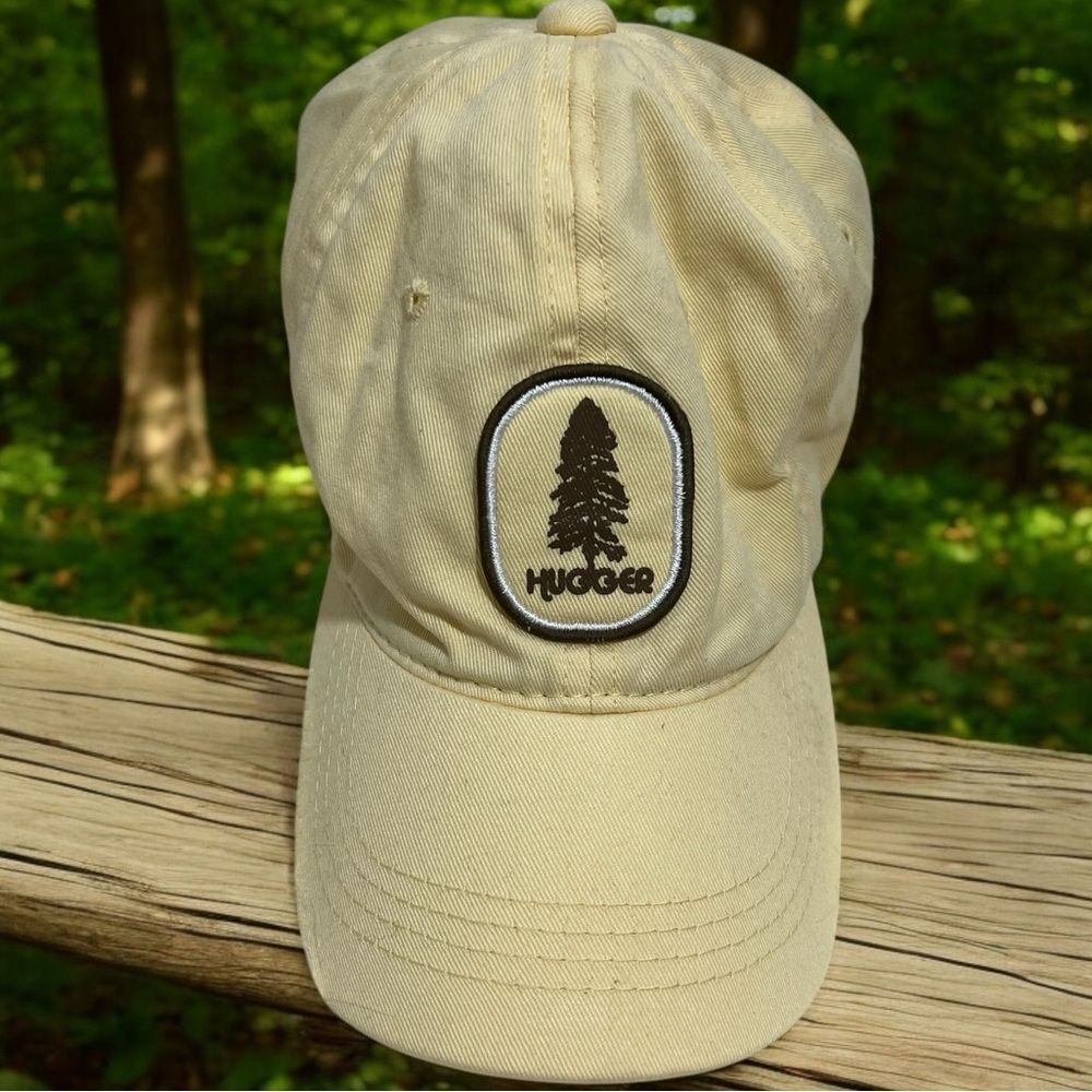 100% Organically Grown Cotton Yellow‎ "Tree Hugger" Baseball Hat -- OS